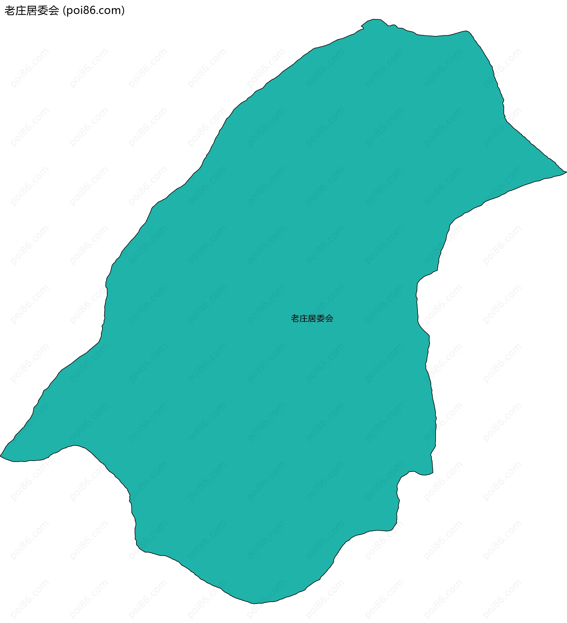 老庄居委会边界地图