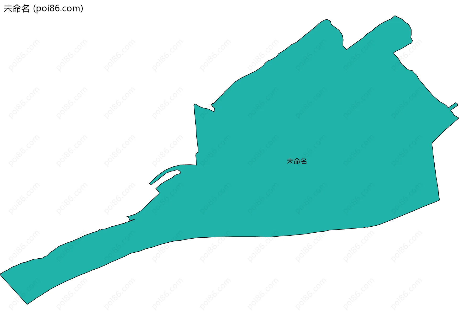 未命名边界地图
