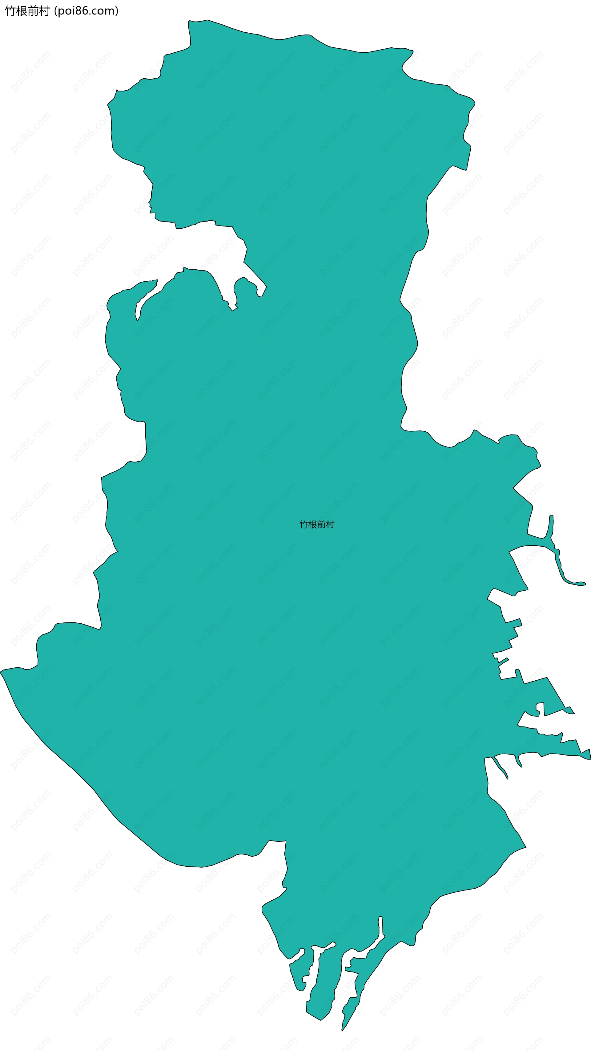 竹根前村边界地图