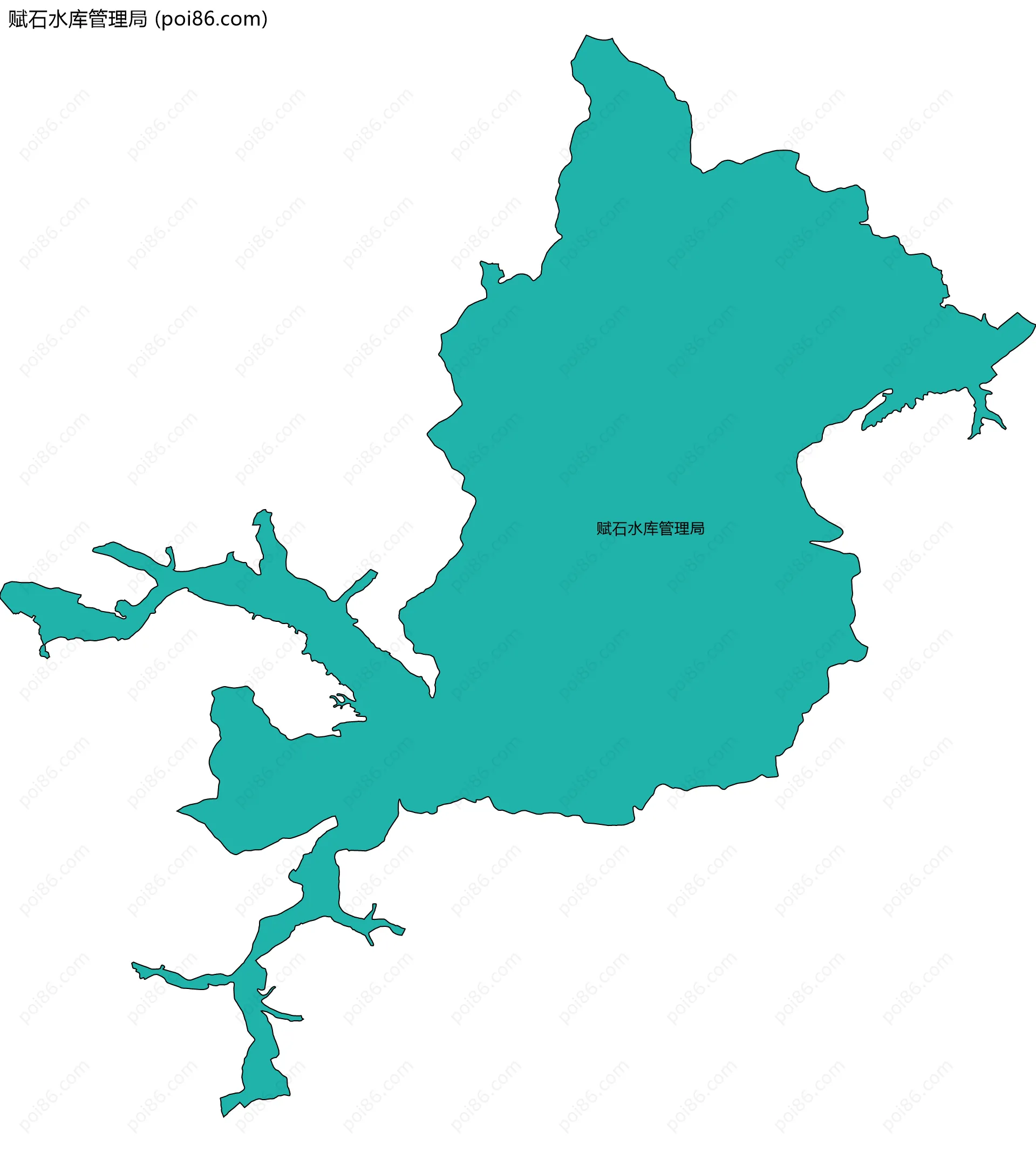 赋石水库管理局边界地图