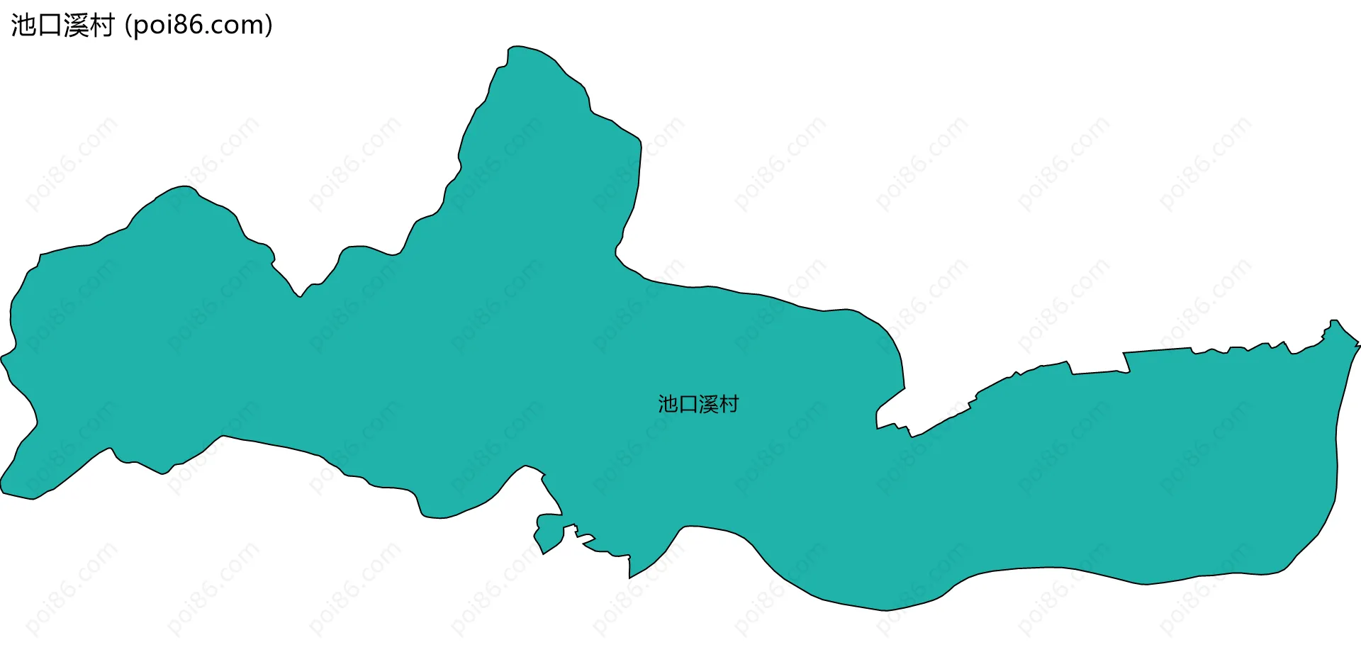 池口溪村边界地图