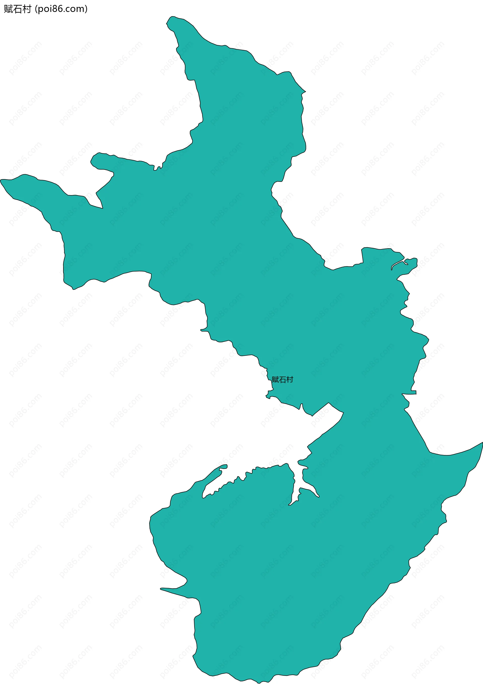 赋石村边界地图