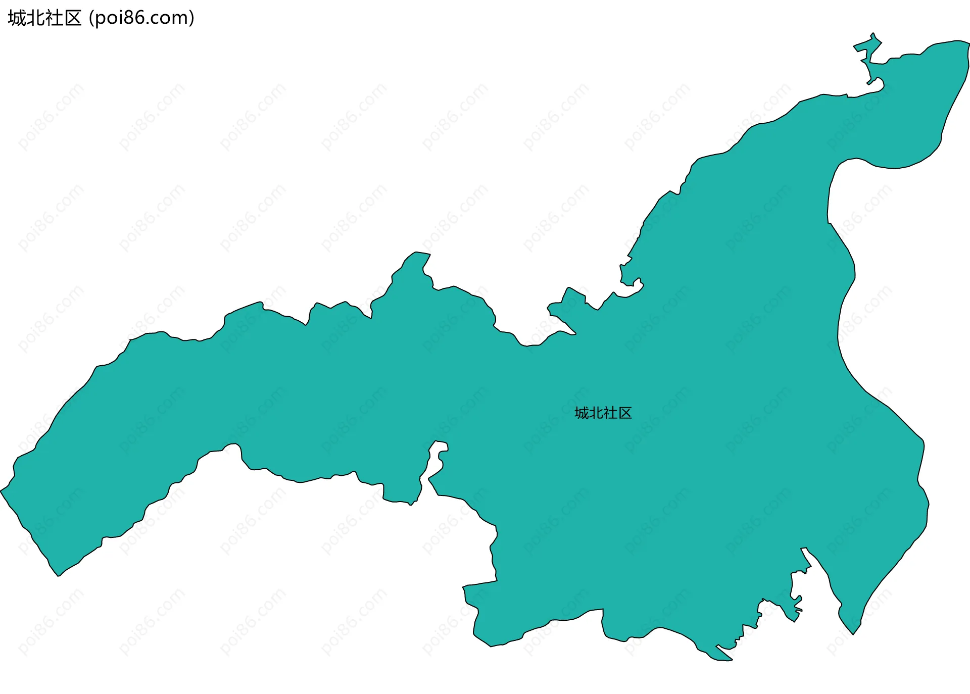 城北社区边界地图