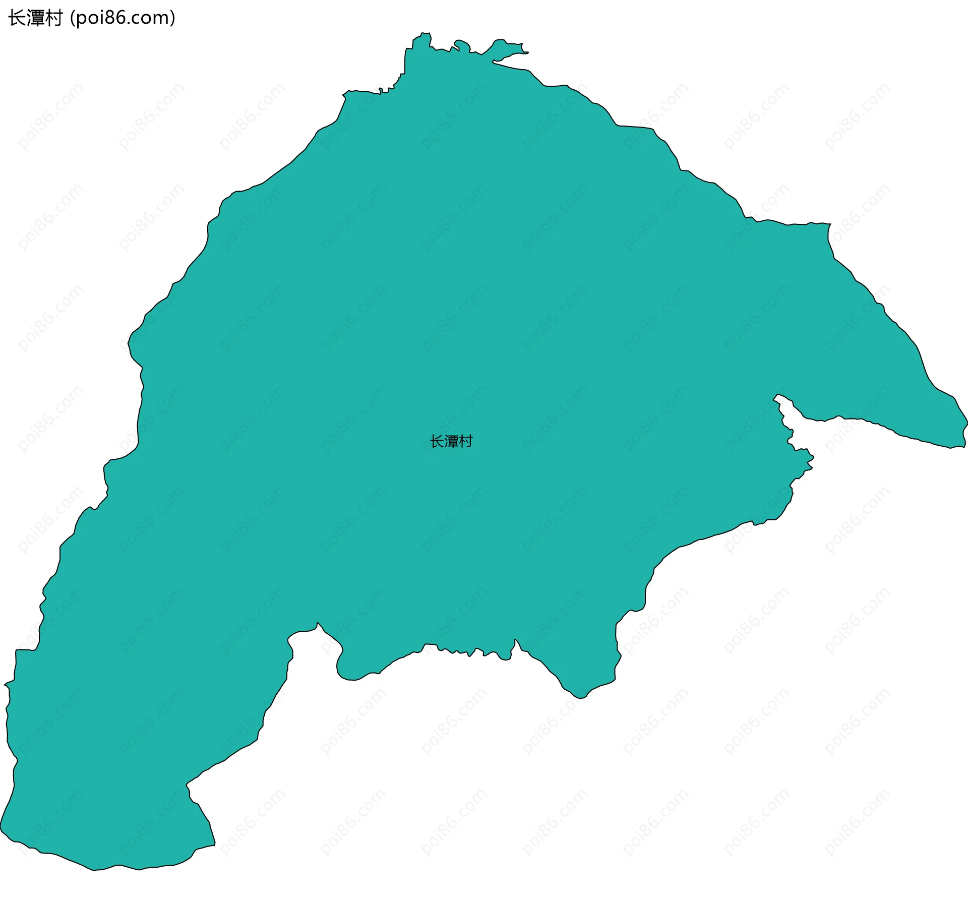 长潭村边界地图