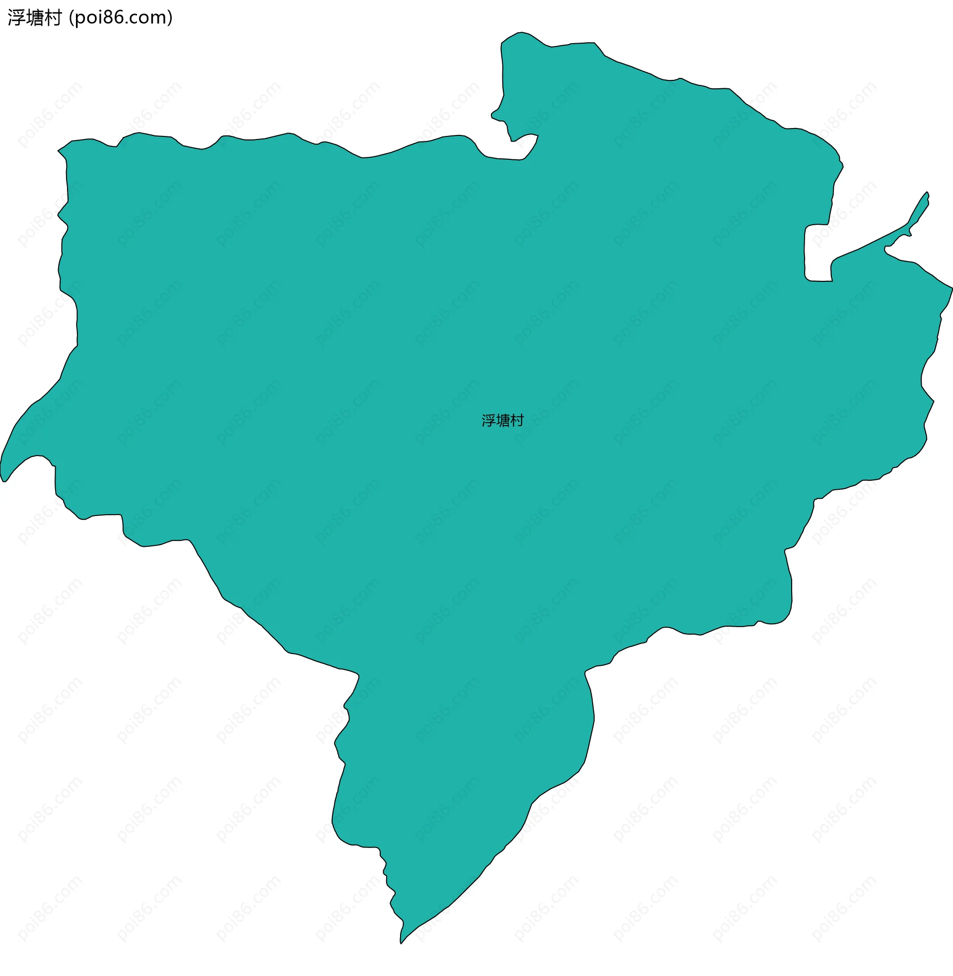 浮塘村边界地图