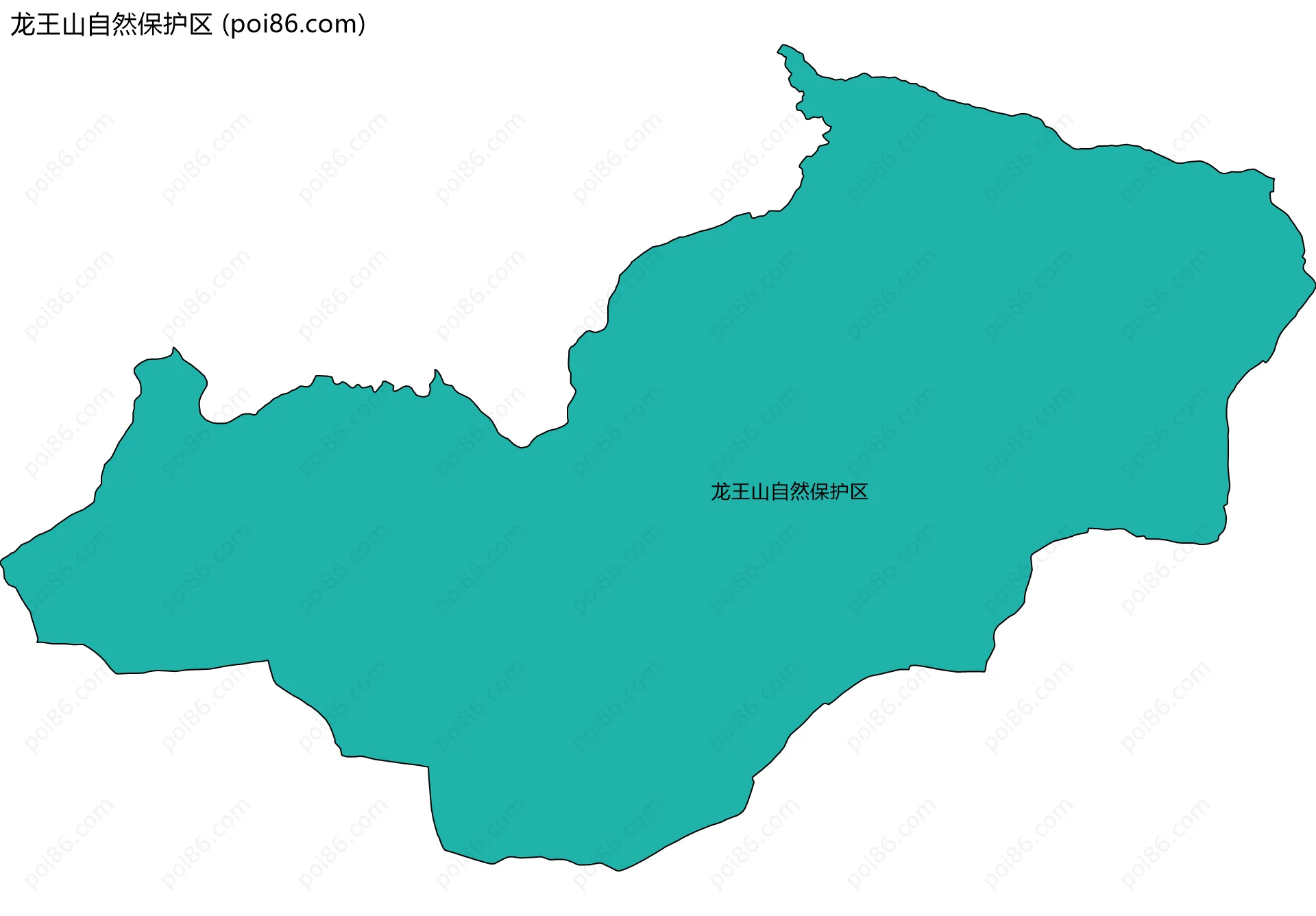 龙王山自然保护区边界地图