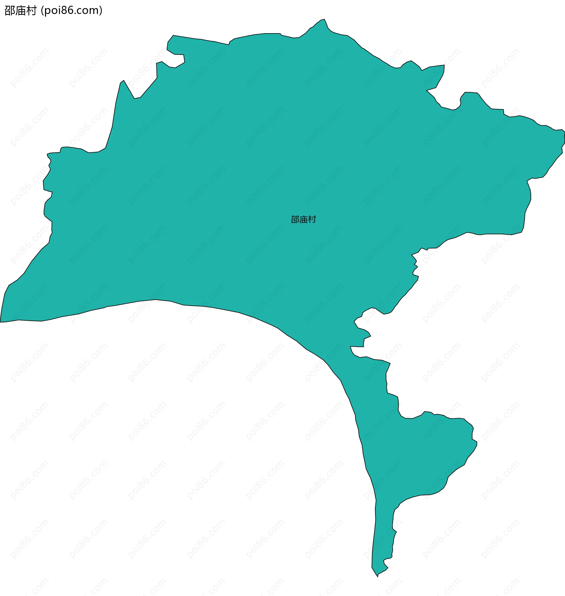 邵庙村边界地图