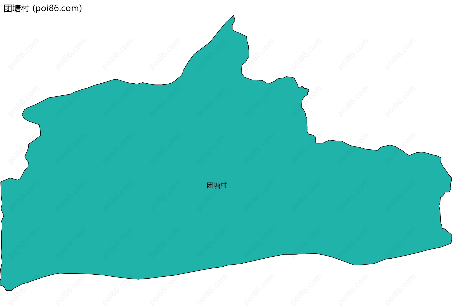 团塘村边界地图