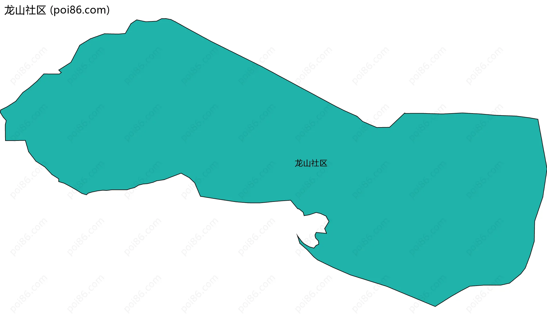 龙山社区边界地图