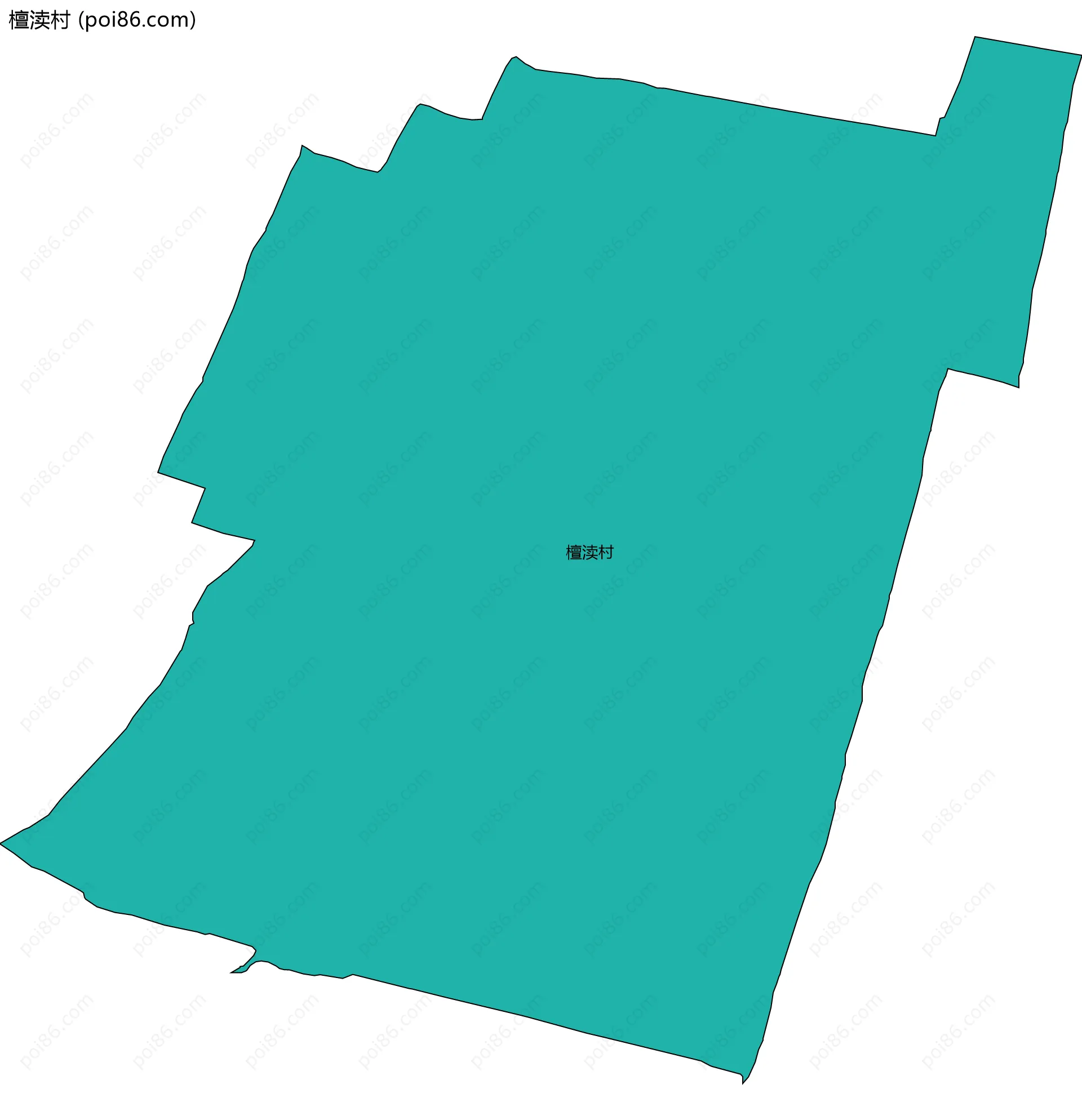 檀渎村边界地图