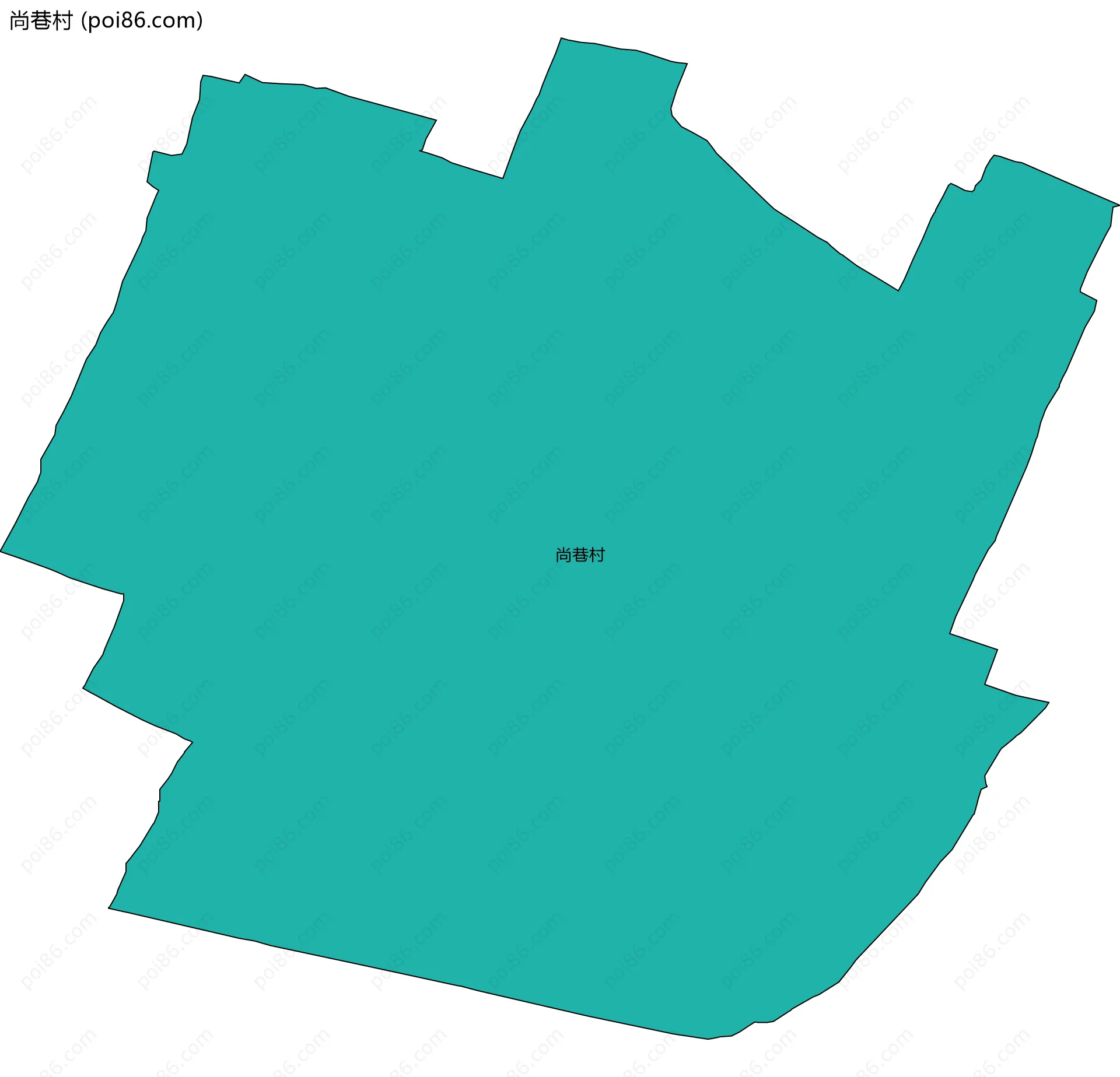 尚巷村边界地图
