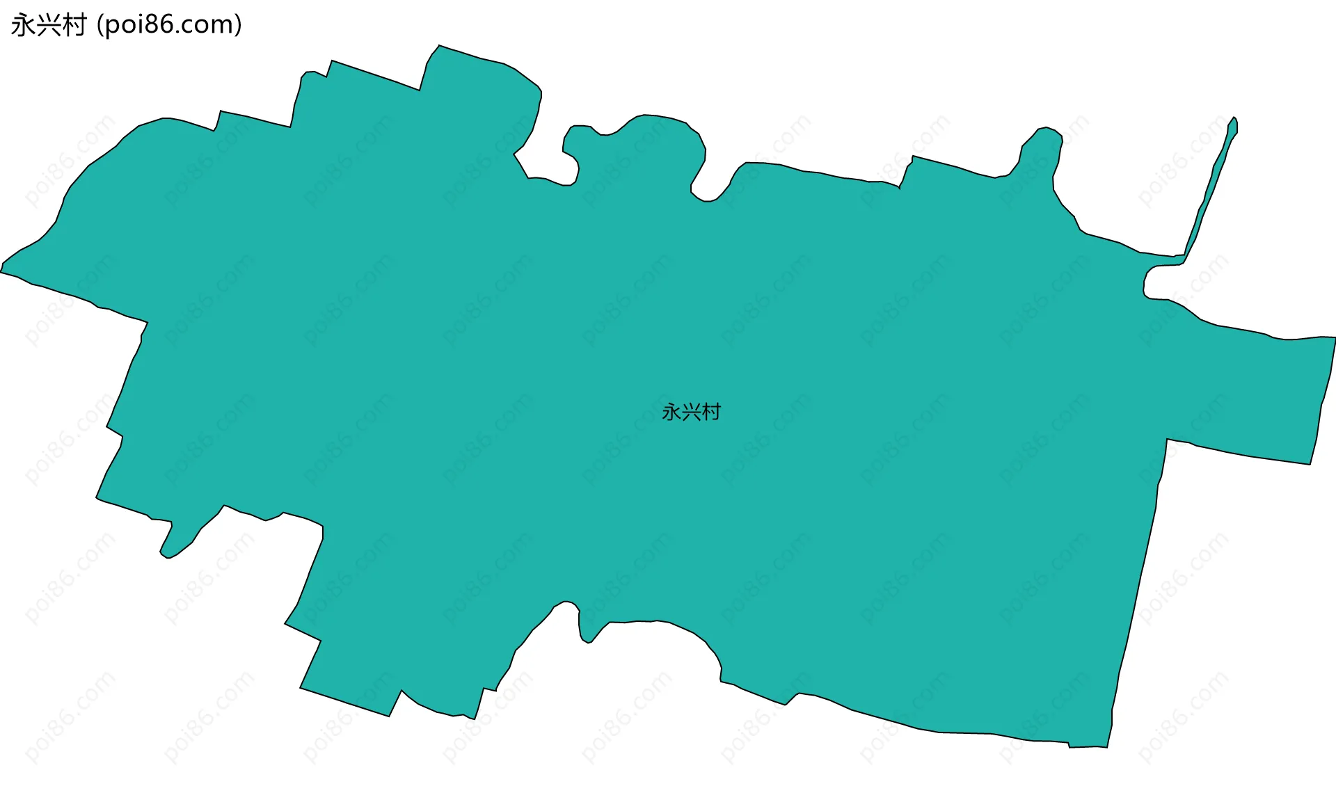 永兴村边界地图