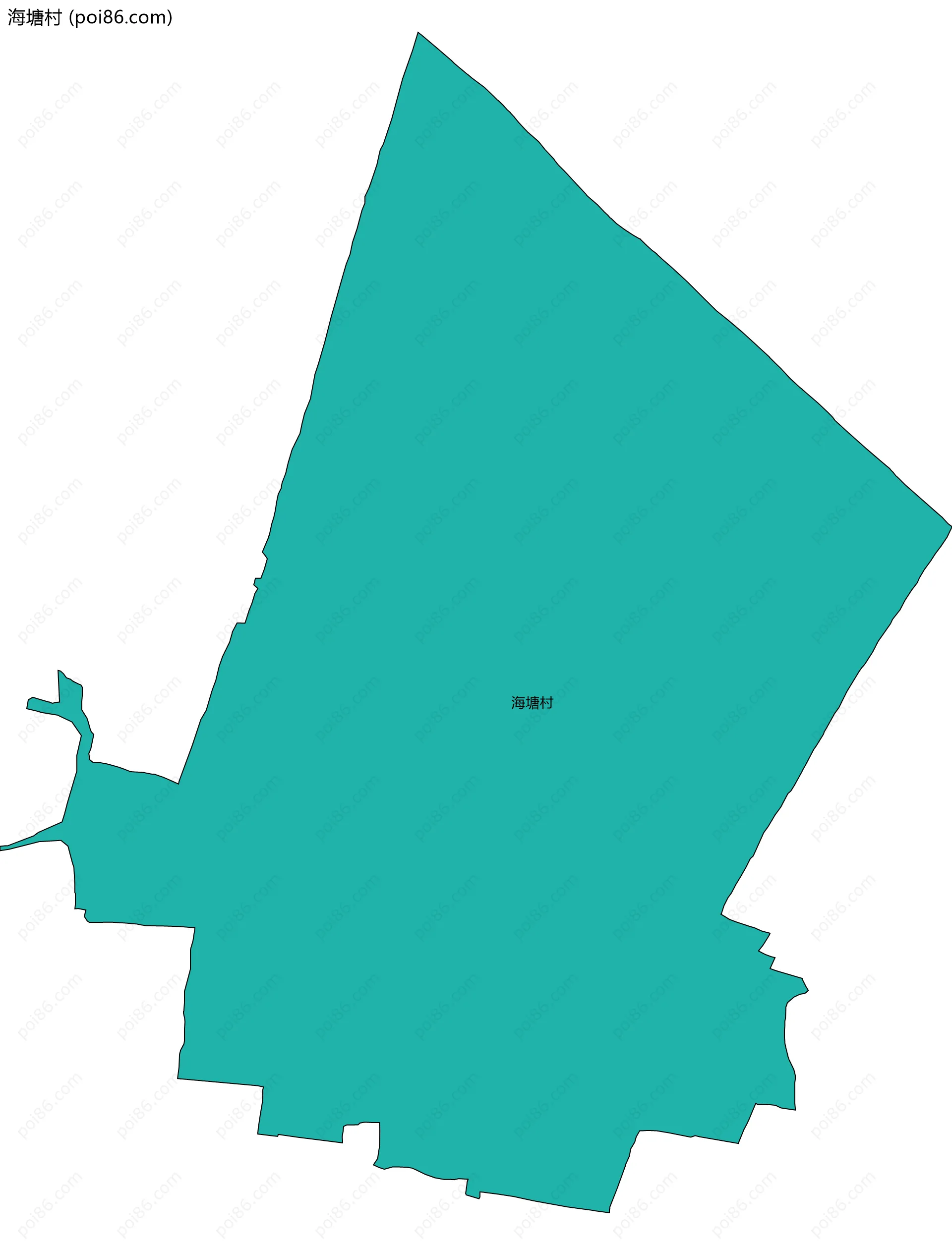 海塘村边界地图