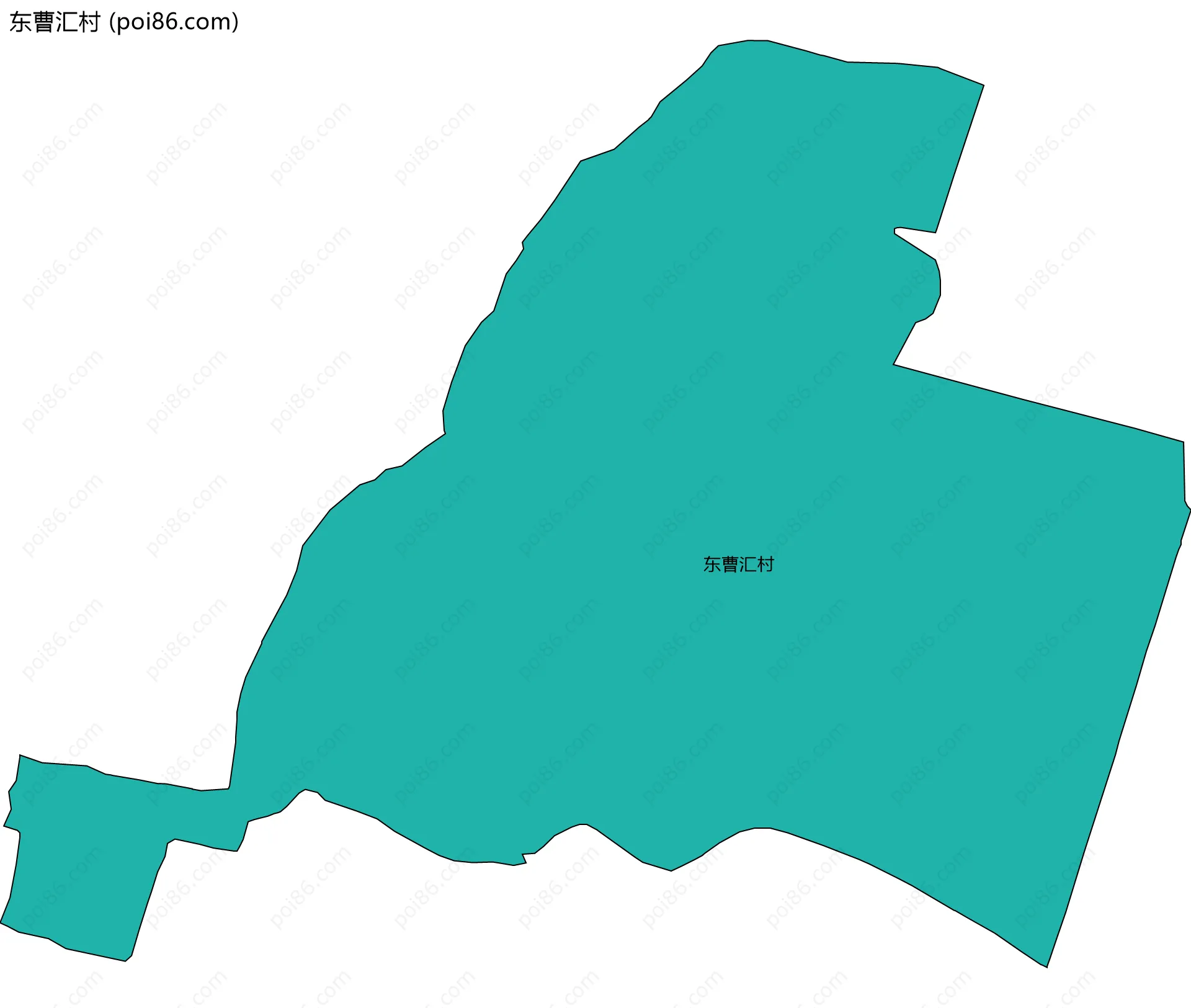 东曹汇村边界地图