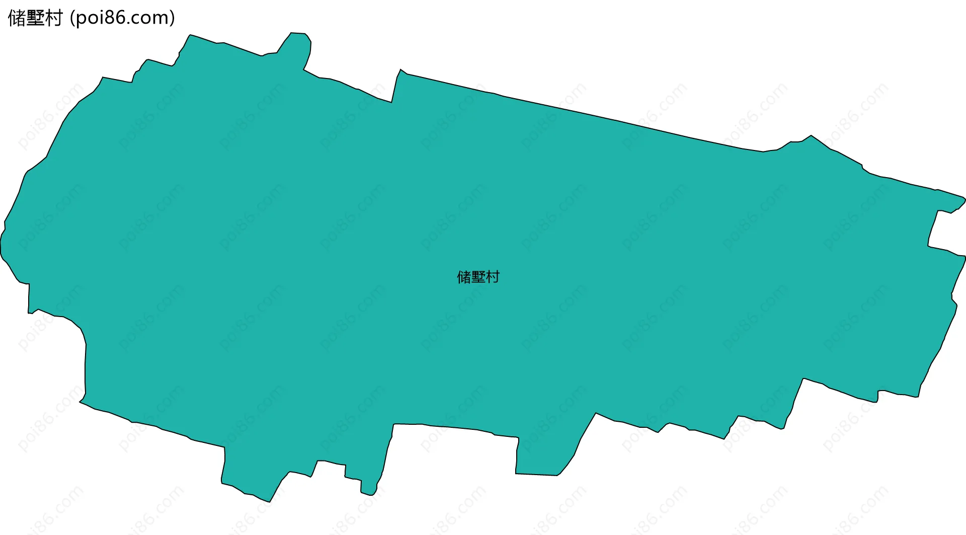 储墅村边界地图