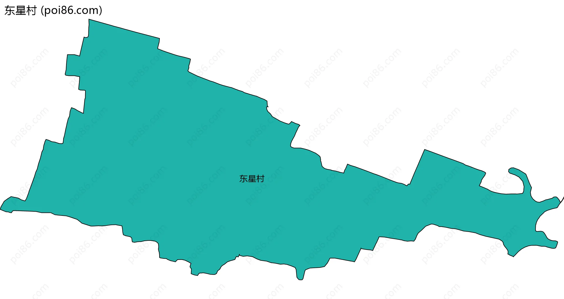 东星村边界地图