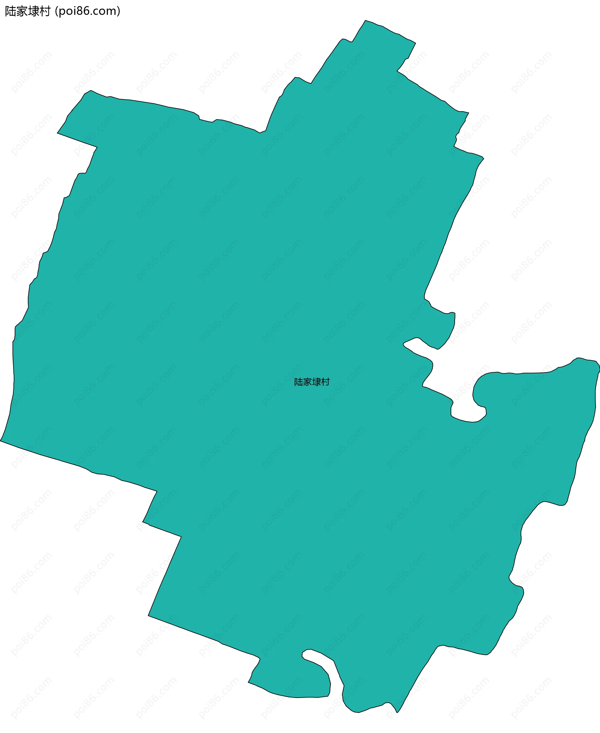 陆家埭村边界地图