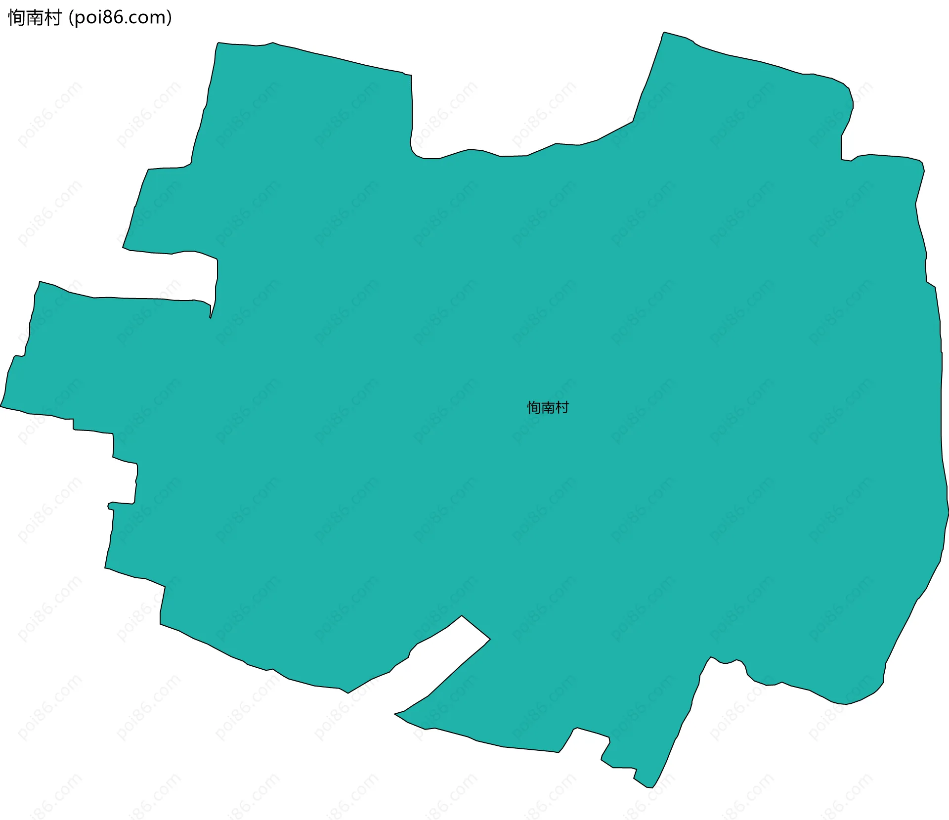 恂南村边界地图
