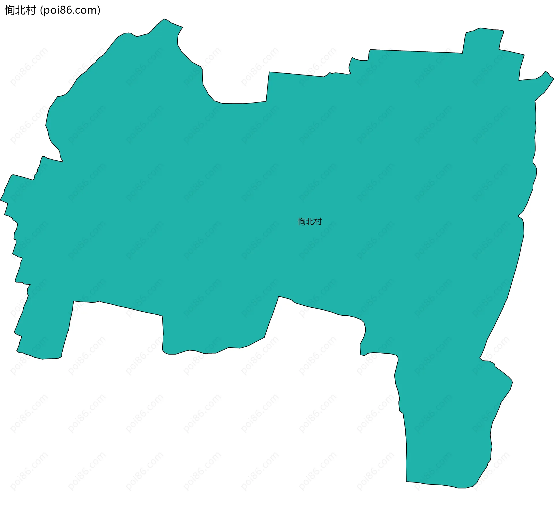 恂北村边界地图