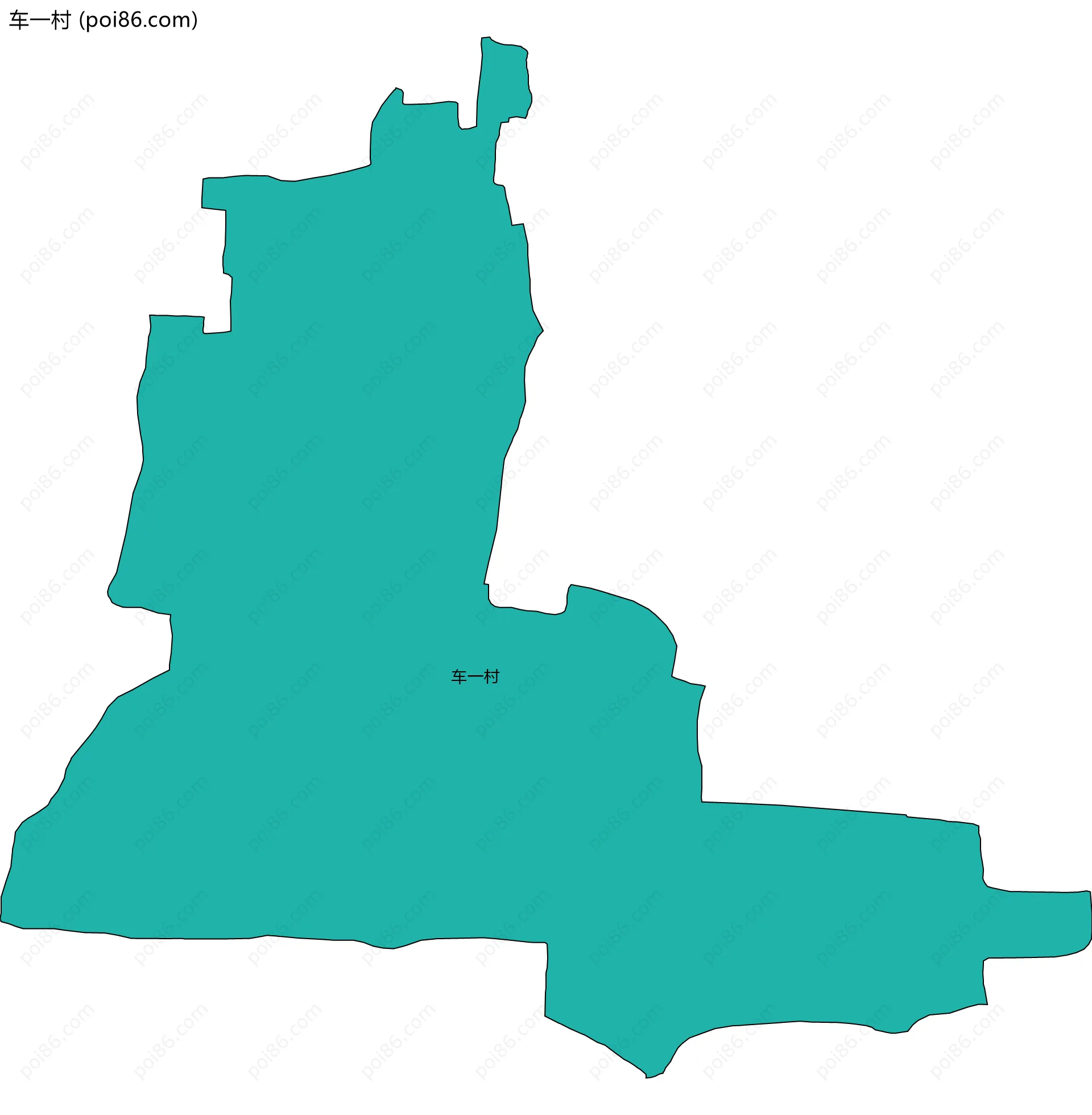 车一村边界地图