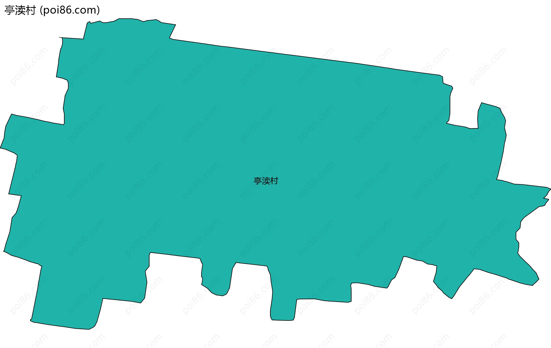 亭渎村边界地图