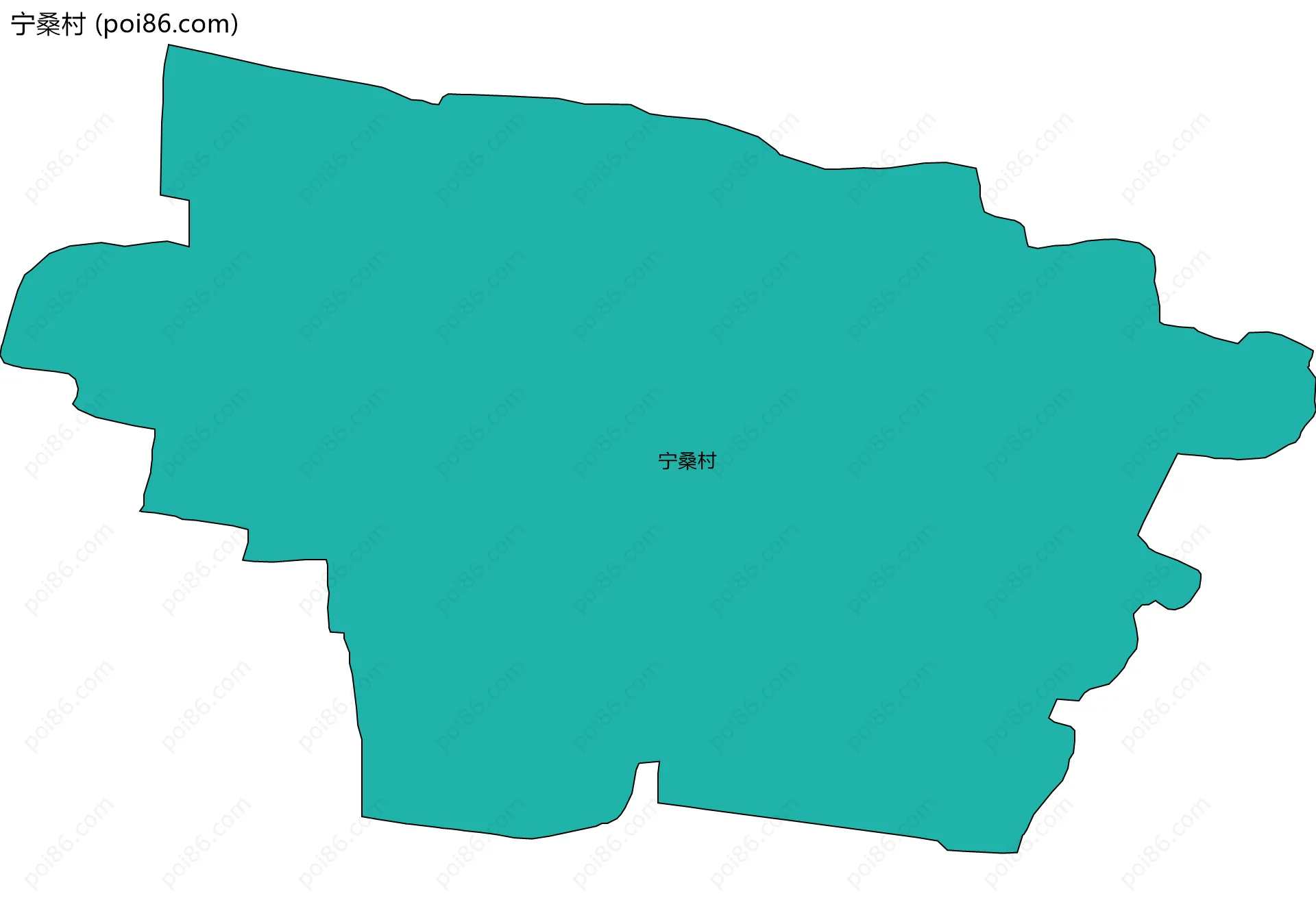 宁桑村边界地图