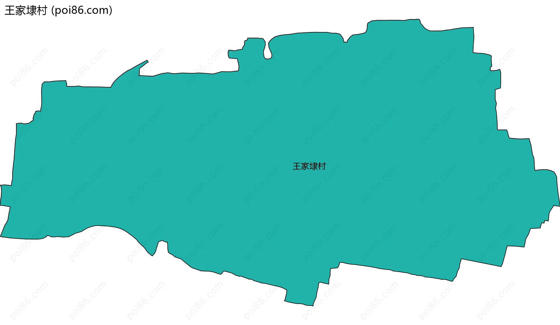 王家埭村边界地图