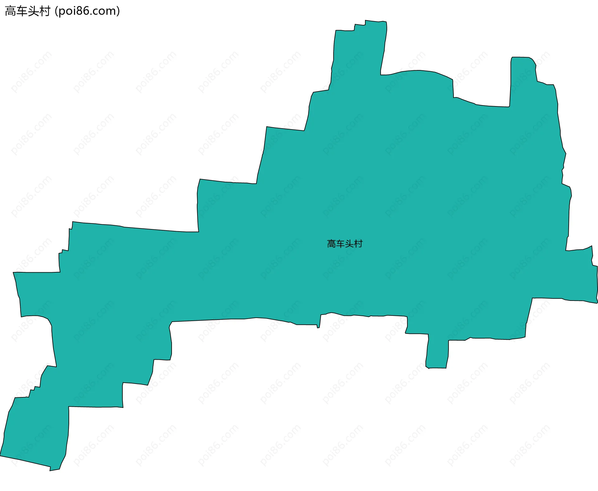 高车头村边界地图