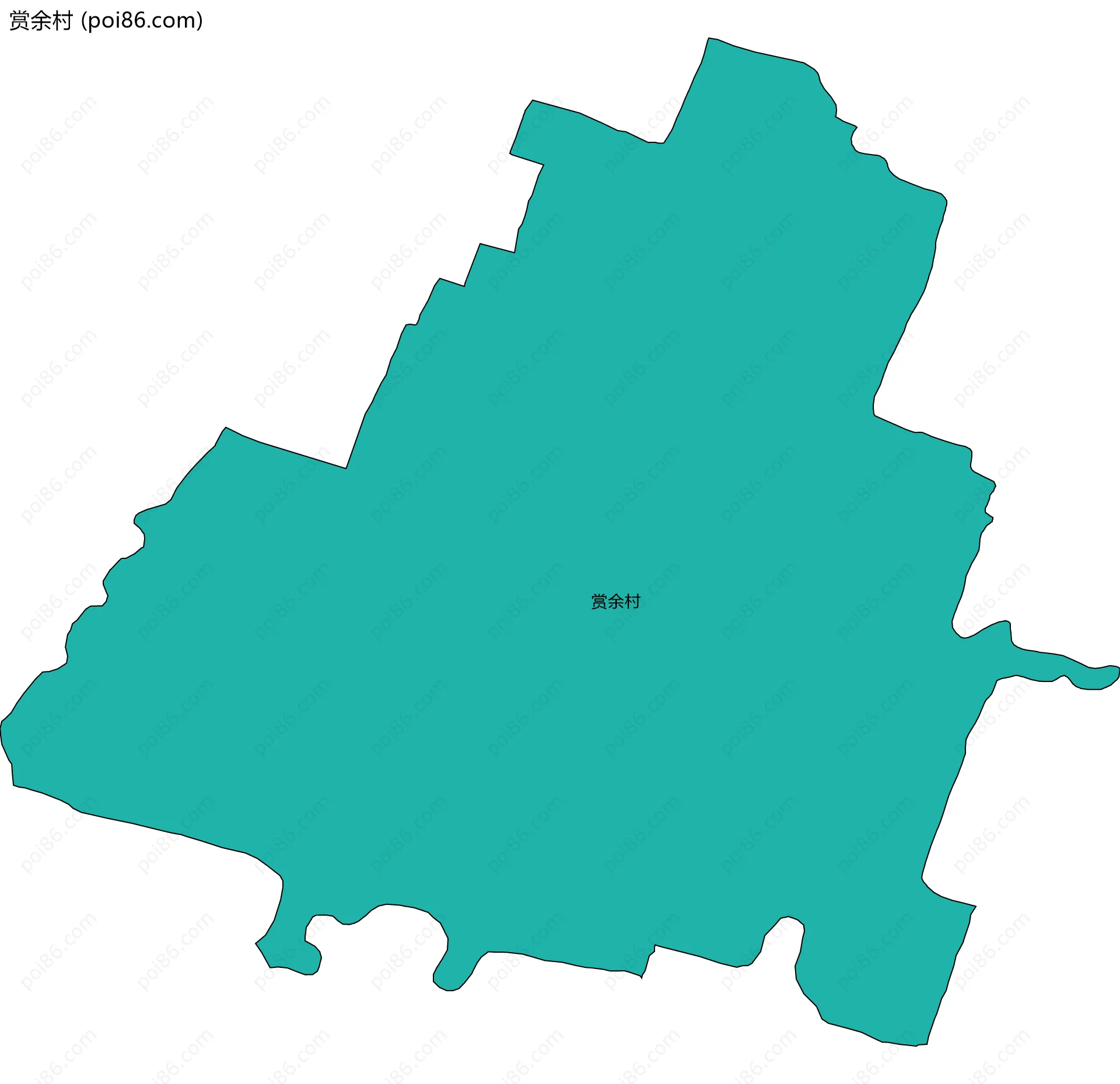 赏余村边界地图