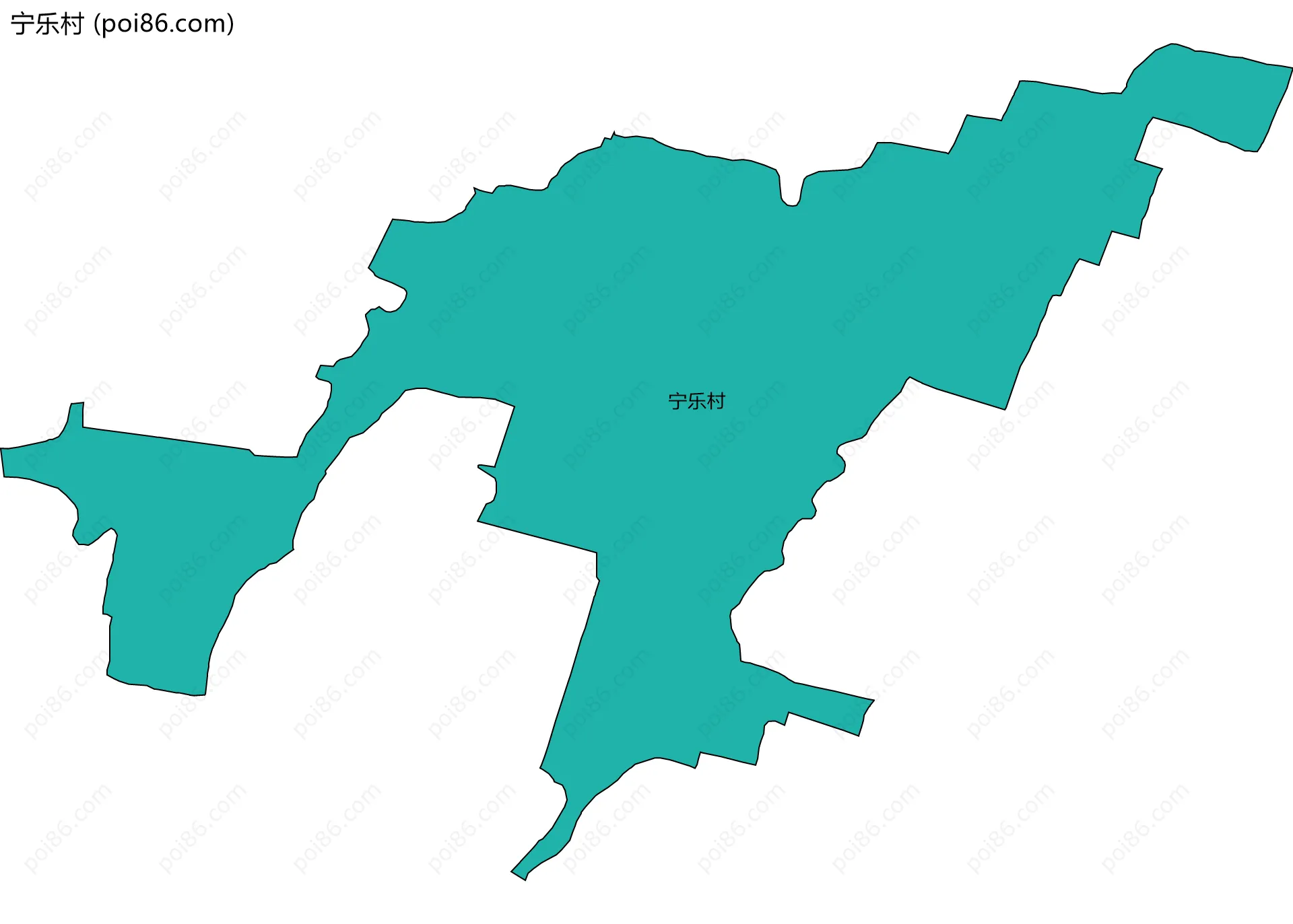 宁乐村边界地图