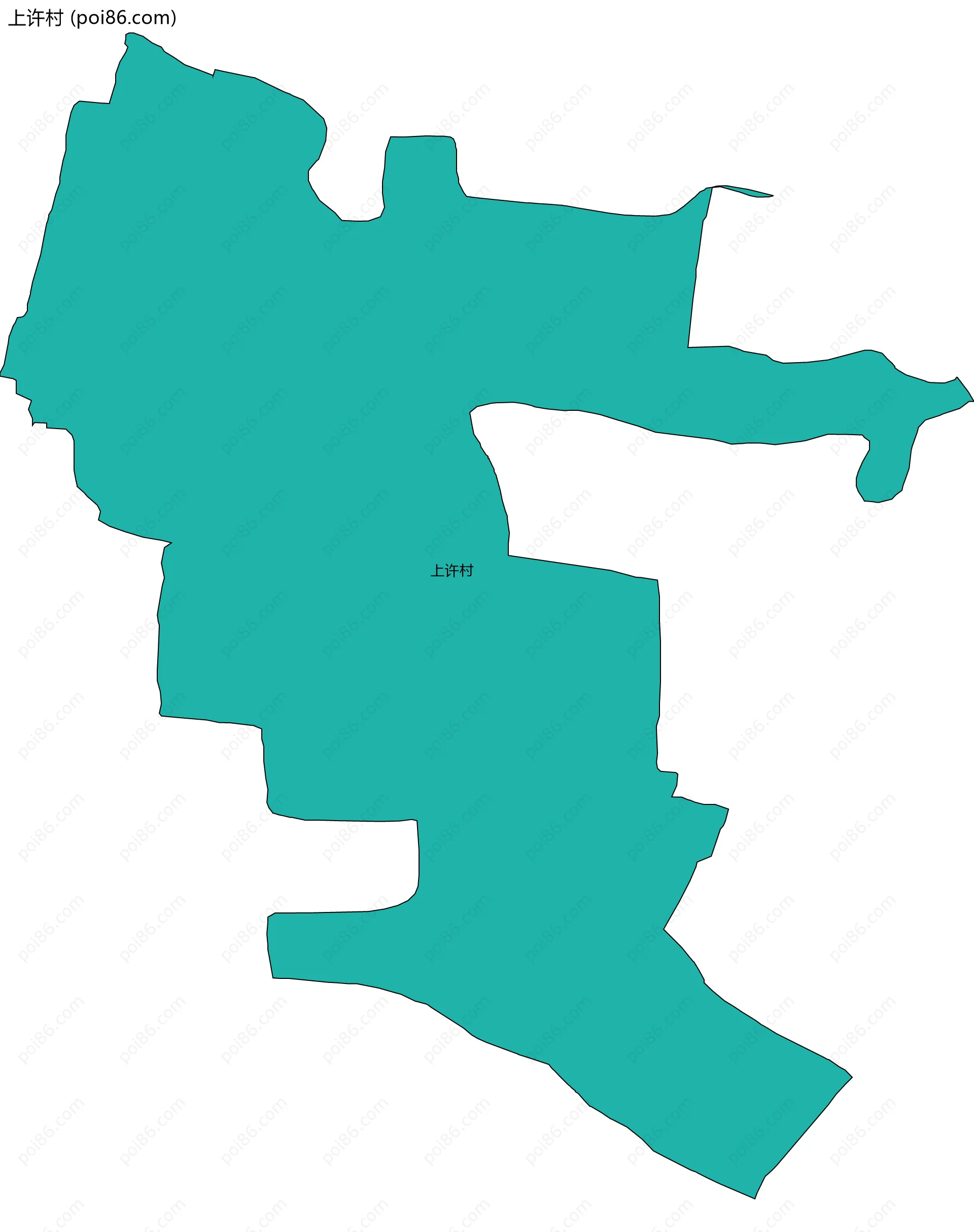 上许村边界地图