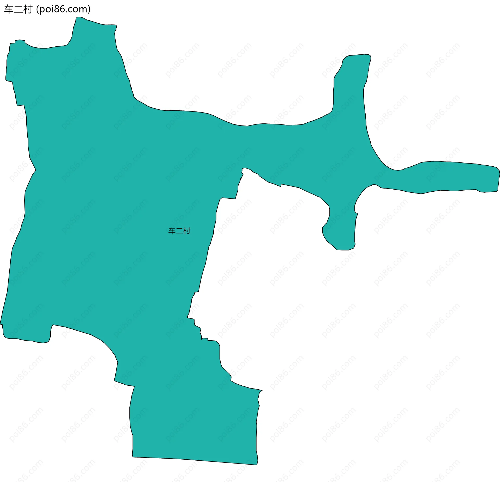 车二村边界地图