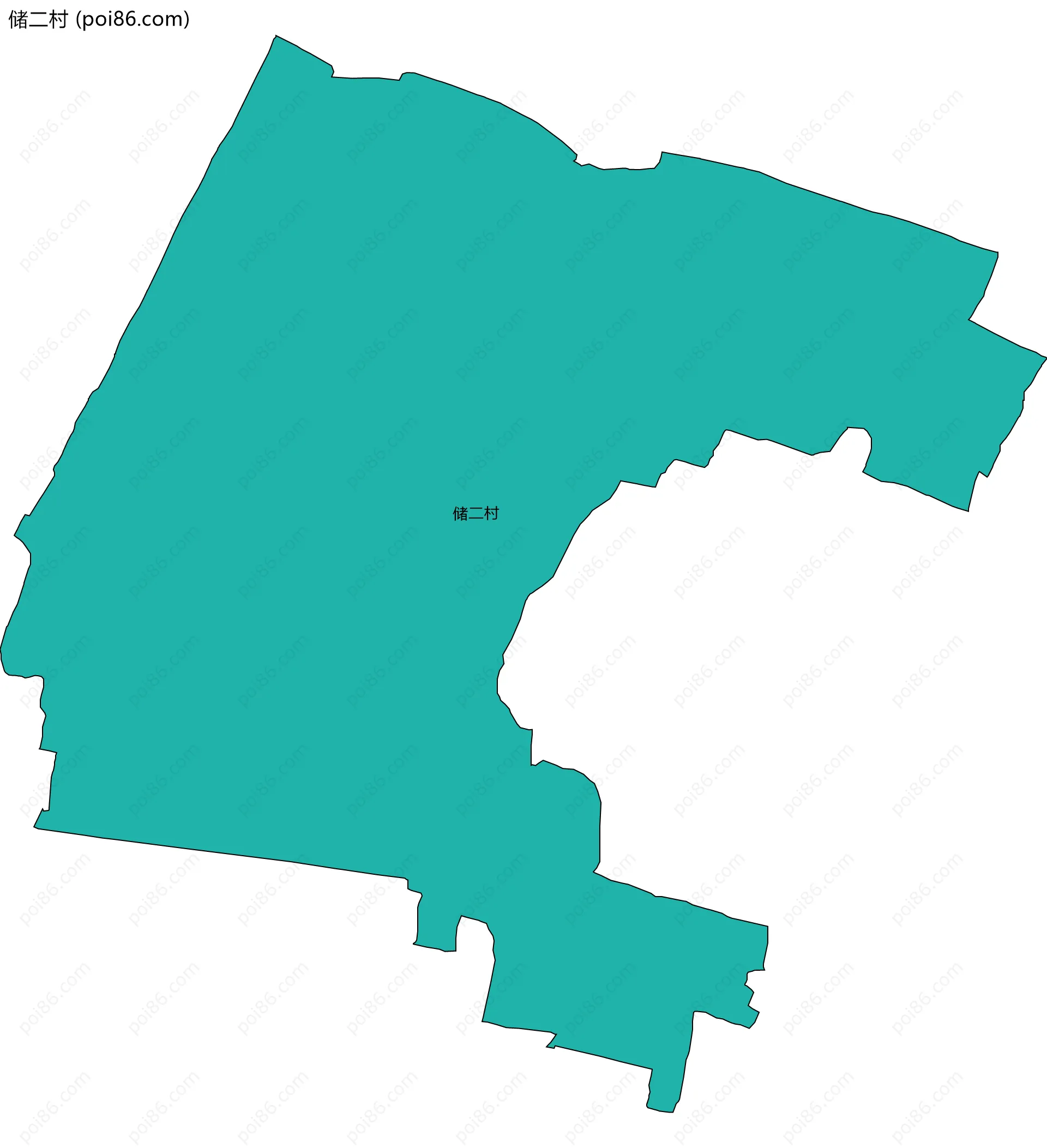 储二村边界地图