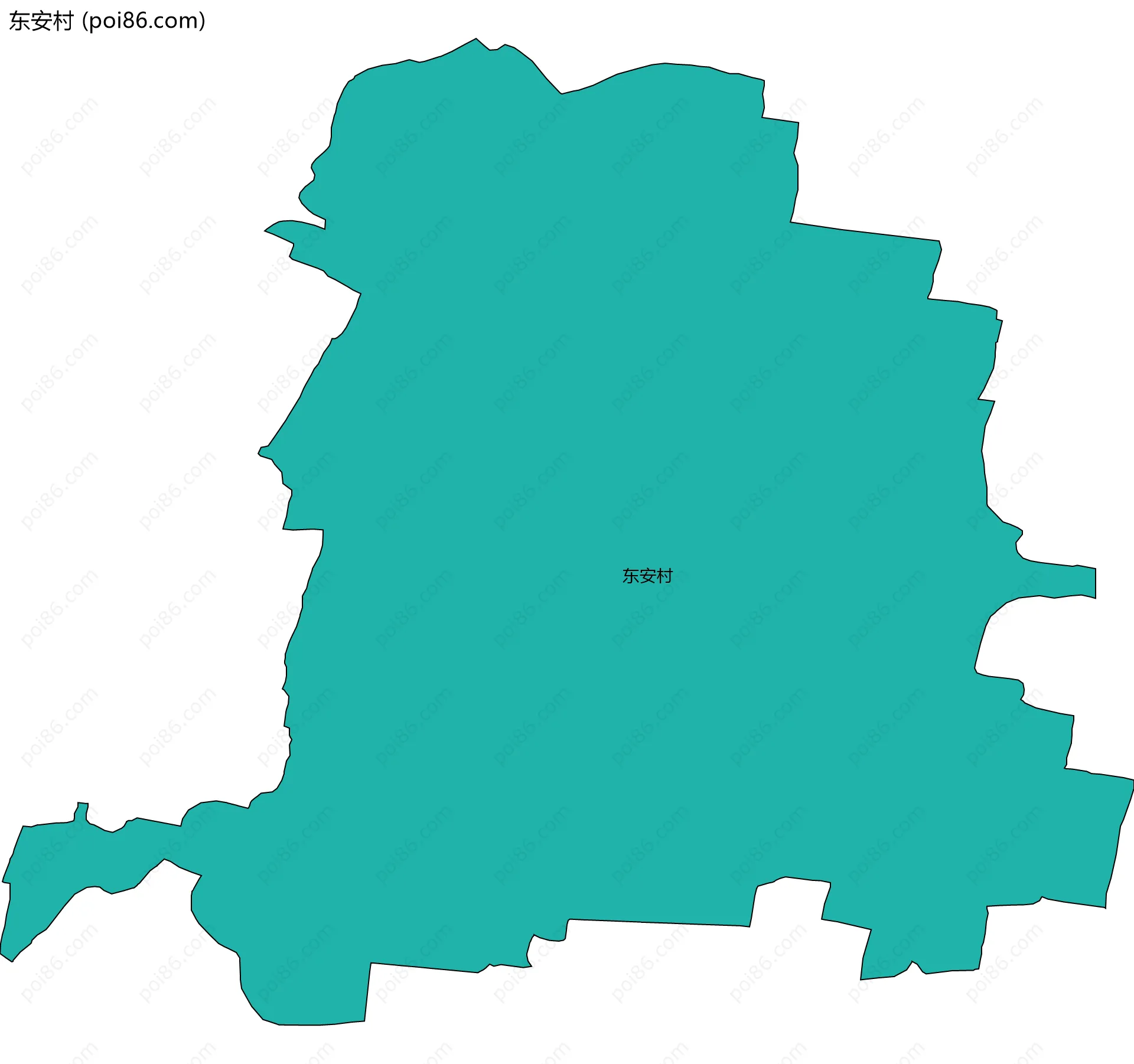 东安村边界地图