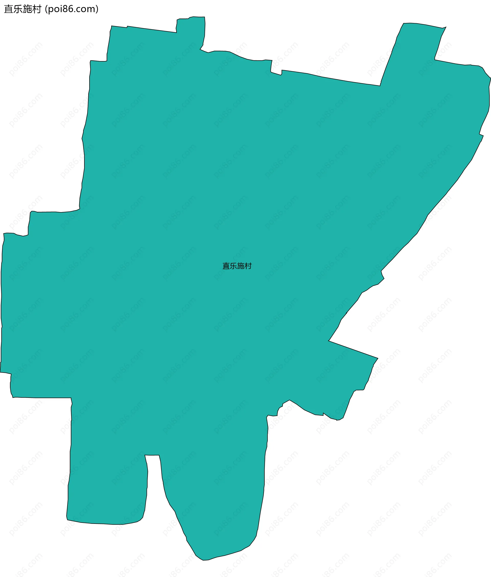 直乐施村边界地图