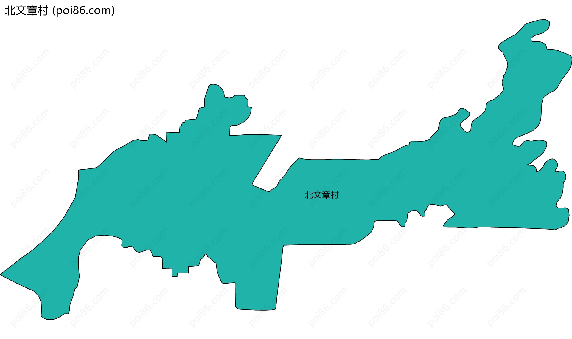 北文章村边界地图