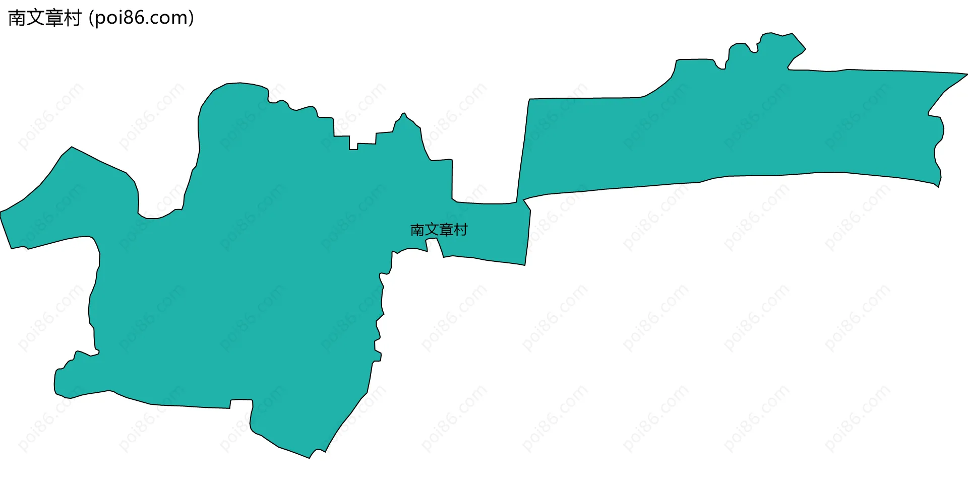 南文章村边界地图