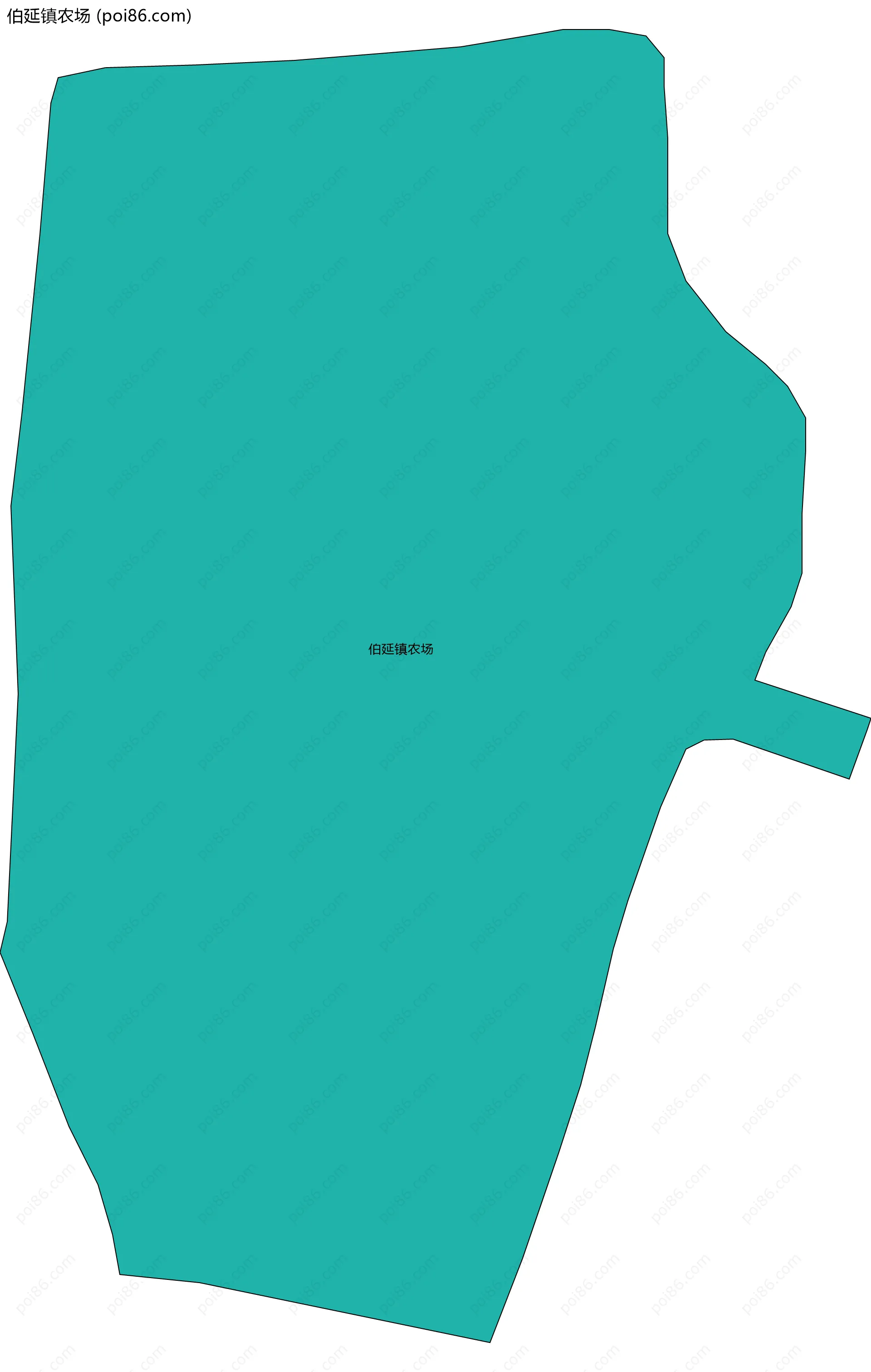 伯延镇农场边界地图