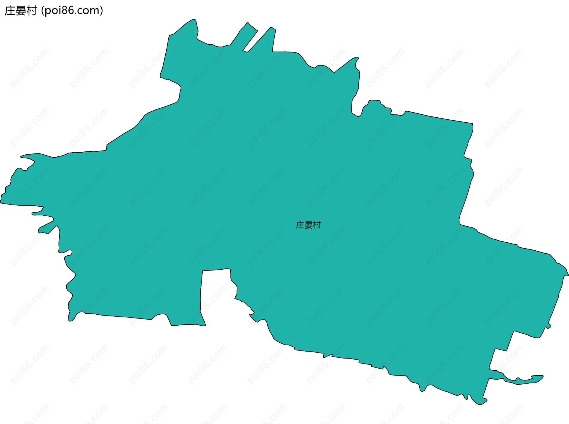庄晏村边界地图