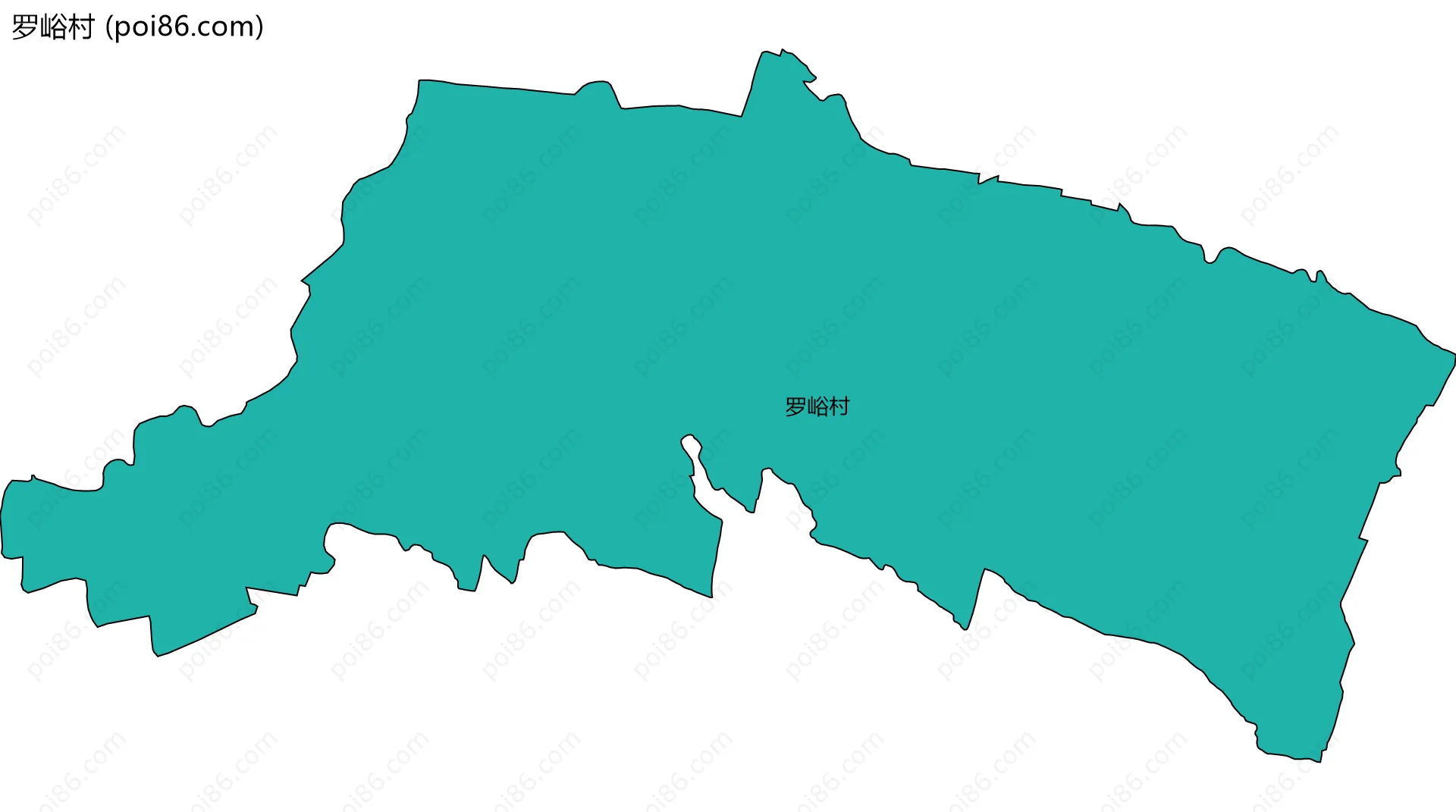 罗峪村边界地图