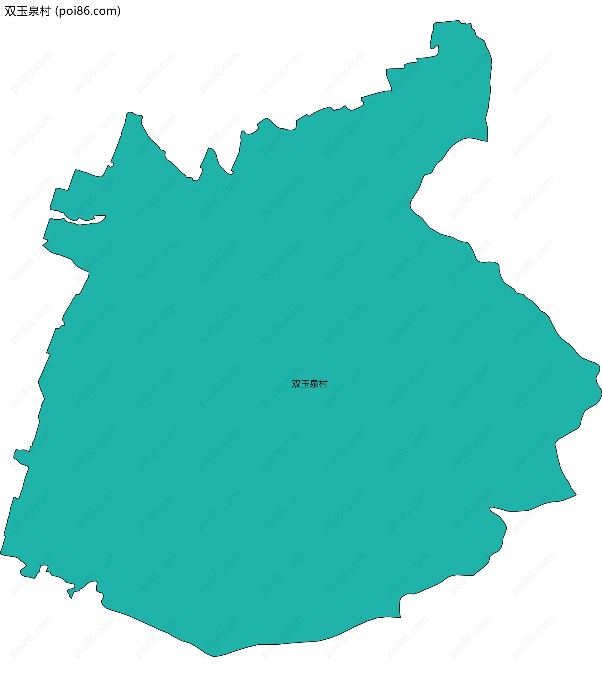 双玉泉村边界地图