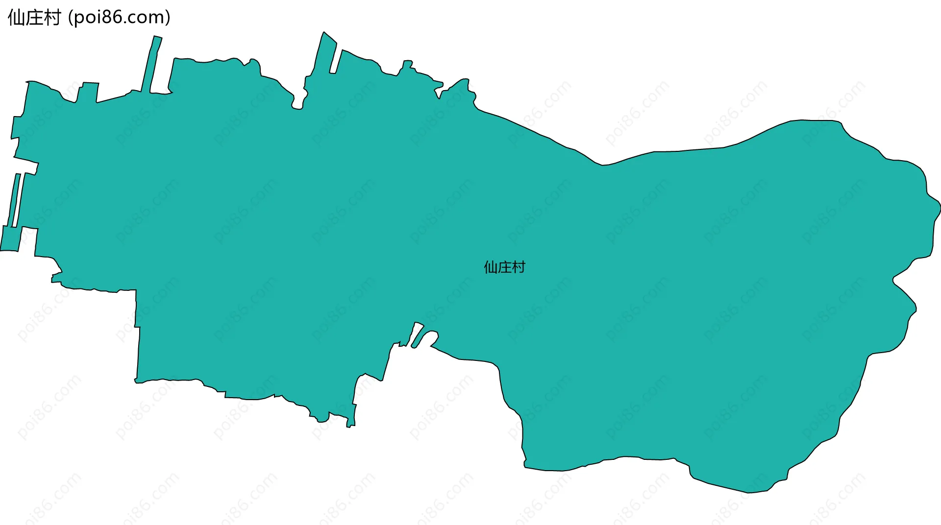 仙庄村边界地图