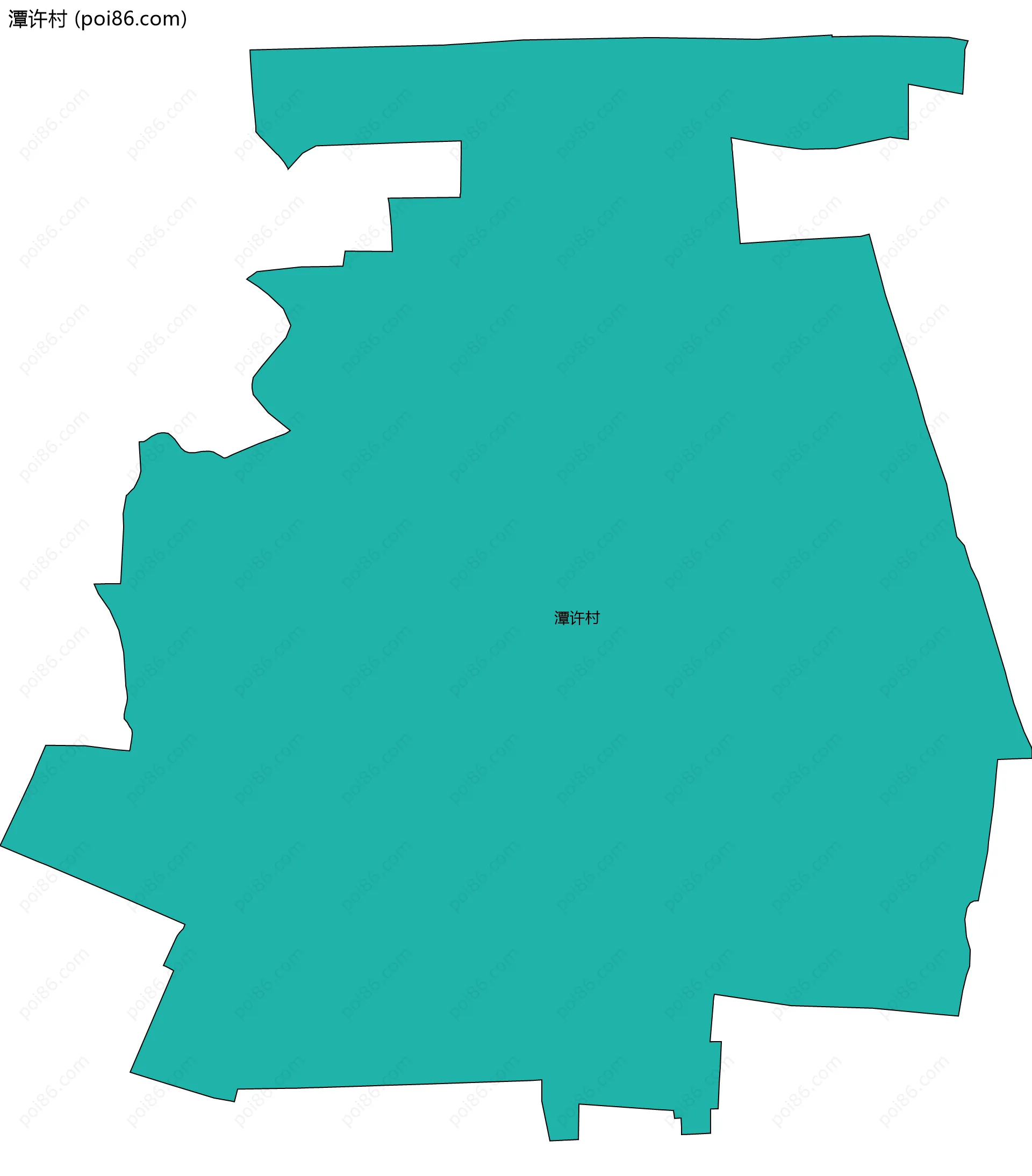 潭许村边界地图