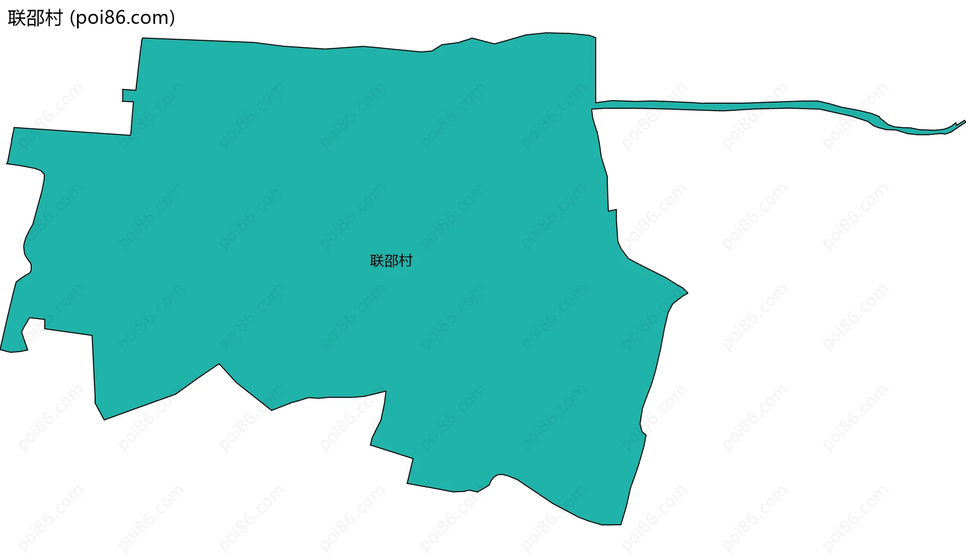 联邵村边界地图