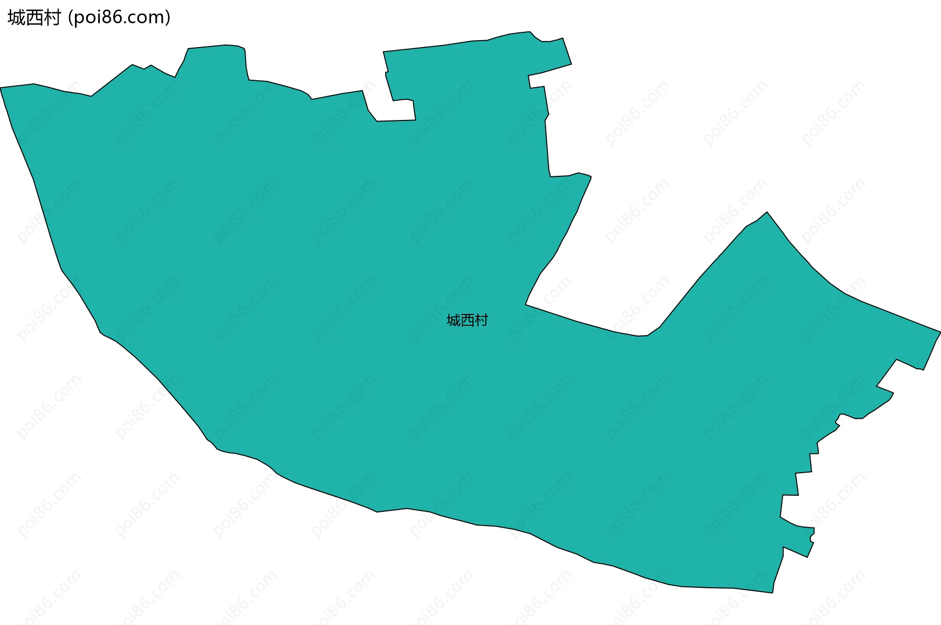 城西村边界地图