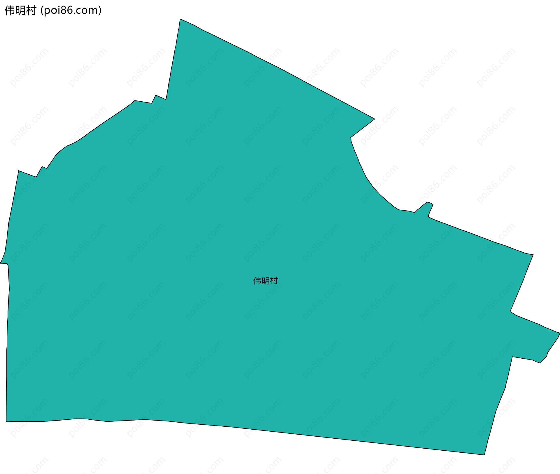 伟明村边界地图