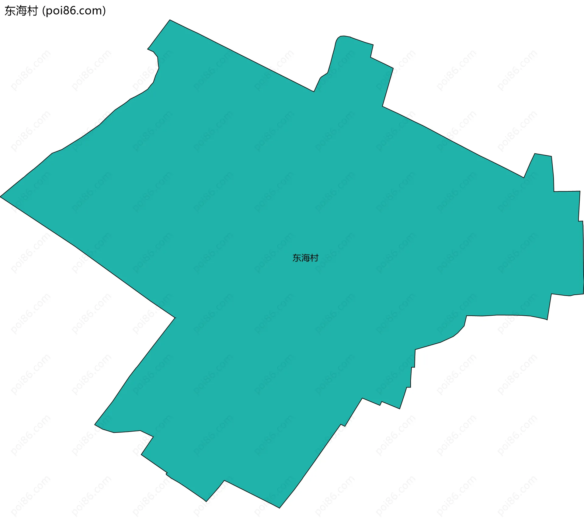 东海村边界地图
