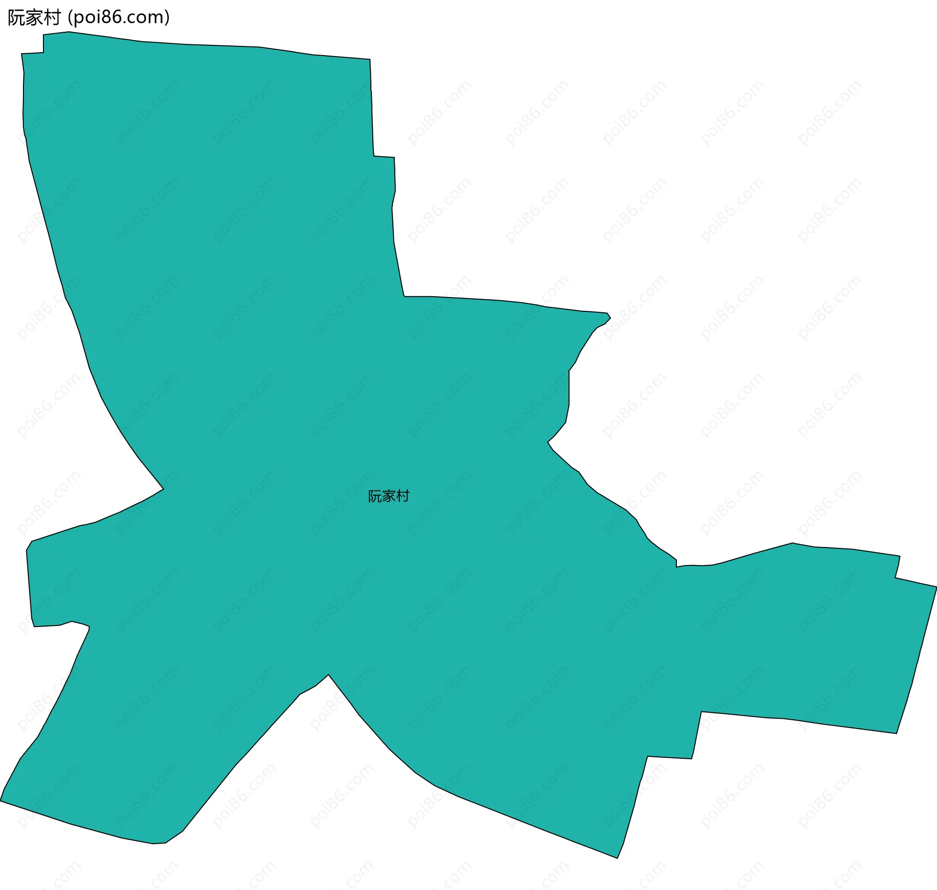 阮家村边界地图