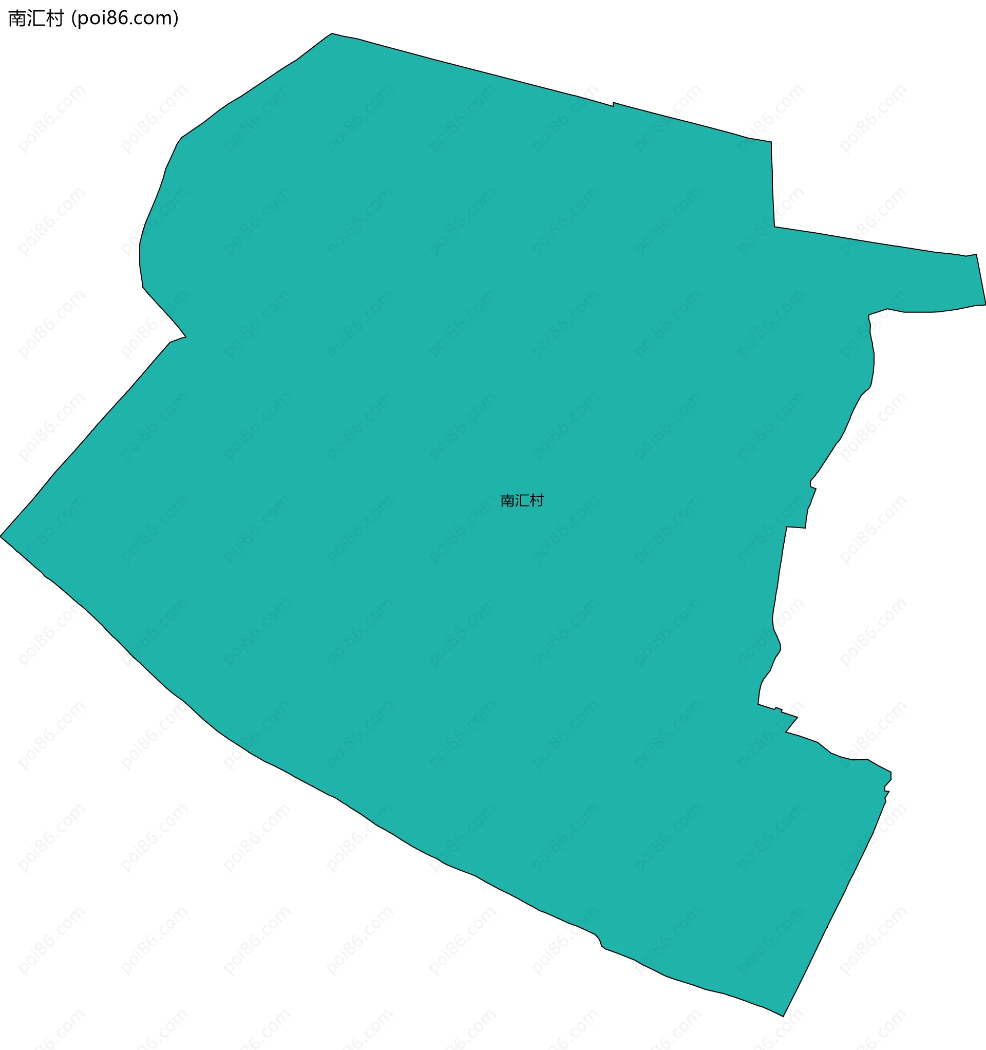 南汇村边界地图