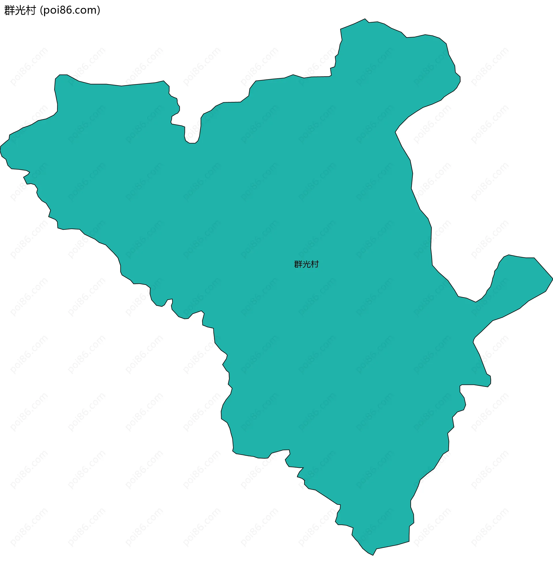 群光村边界地图